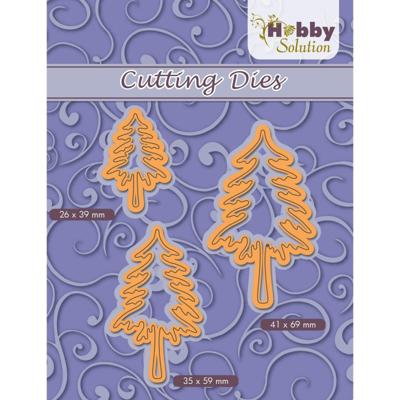 Hobby Solution • snijmal 3 dennebomen 26x39+35x59+41x69mm