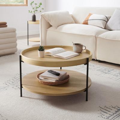 Artistiq Ronde Salontafel 'Sylver' 69cm, kleur Naturel