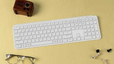 Keychron B6 Pro Ultra-Slim toetsenbord wit - thumbnail