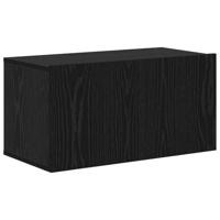 Tv-meubelset 4 pcs Zwart eiken 30.5 x 30 x 90 cm Bewerkt hout - thumbnail