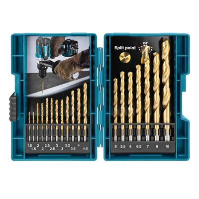 Makita Accessoires Borenset HSS-TiN 19dlg - D-67527 Makita Accessoires Borenset HSS-TiN 19dlg - D-67527