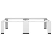 Wasmachine- en drogerverhoger dubbel wit - thumbnail