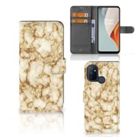 OnePlus Nord N100 | Bookcase | Marmer Goud - thumbnail