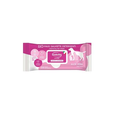 Vochtige Doekjes voor Huisdieren Inodorina Aloe Vera 110 Stuks