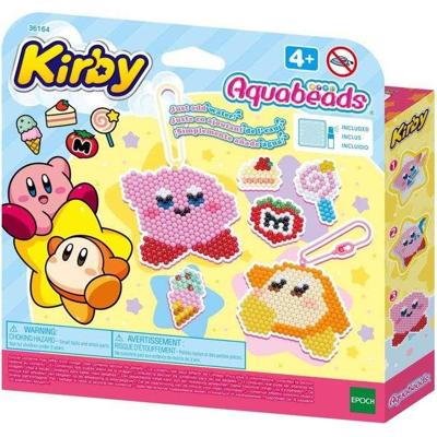 Sleutelhangerset - AQUABEADS - Kirby - Diverse gekleurde kralen - Geschikt voor kinderen vanaf 4 jaar