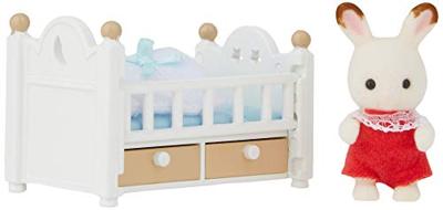 Actiefiguur Sylvanian Families Baby Rabbit Chocolate Bed - thumbnail