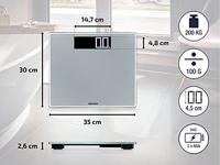 Soehnle Comfort 600 Personenweegschaal Digitaal Weegbereik (max.): 200 kg Grijs - thumbnail