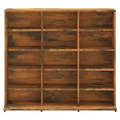 Cd-kast 102x23x89,5 cm bewerkt hout gerookt eikenkleurig - thumbnail