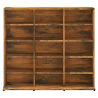 Cd-kast 102x23x89,5 cm bewerkt hout gerookt eikenkleurig - thumbnail