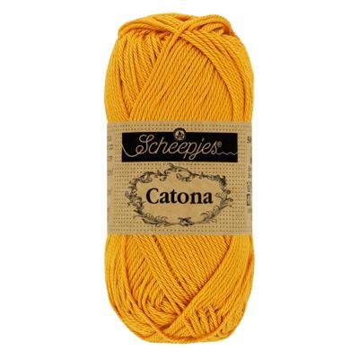 Scheepjes Catona 50g - 249 Saffron - Haakgaren / Breigaren