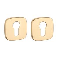 APRILE Cilinderrozet Afgerond Goud Gepolijst 53x53x7mm - thumbnail