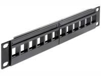 DeLOCK Keystone Patchpanel 10" 12 Port patchpaneel - thumbnail