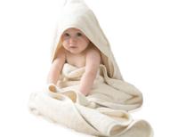 Bo Weevil Baby handdoek met capuchon - crèmewit - thumbnail