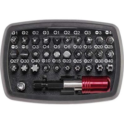 TOOLCRAFT 1613599 Bitset 32-delig Plat, Kruiskop Phillips, Kruiskop Pozidriv, Inbus, T-profiel met gat, T-profiel
