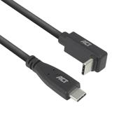 ACT USB 3.0 10Gbps 60W USB Type-C - USB Type-C (haaks verticaal)1m - thumbnail