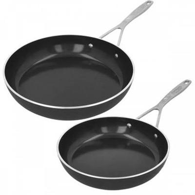 Demeyere Koekenpannenset Alu Industry 3 - Ceraforce - ø 24 & 28 cm - keramische anti-aanbaklaag