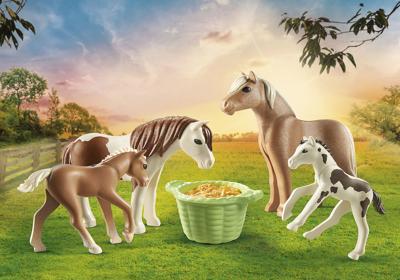 Playmobil country 2 ijslandse pony's met veulens 71000