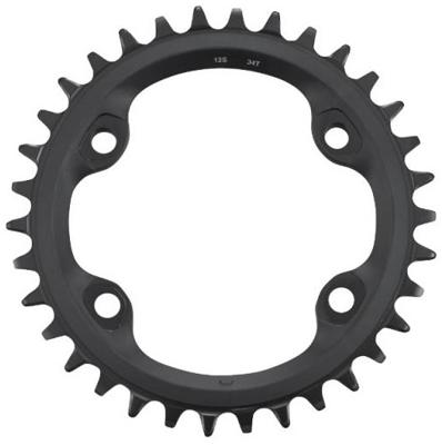 Shimano blad 34t 4-arm 96 zwart narrow wide alu a-symmetric