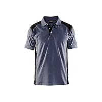 Blaklader polo pique 3324-1050 zwart/grijs mt L - thumbnail