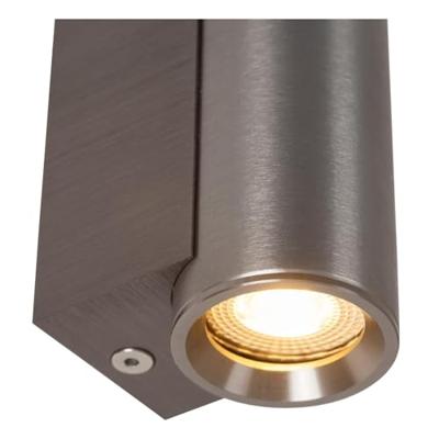 Lucide DUPLA - Wandspot / Wandlamp - 1xGU10 (MR11) - Grijs ijzer
