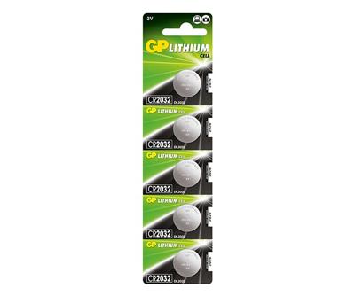 GP Knoopcel CR2032 3 V 5 stuk(s) 220 mAh Lithium GPCR2032STD147C5 GP Knoopcel CR2032 3 V 5 stuk(s) 220 mAh Lithium GPCR2032STD147C5