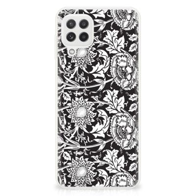 Samsung Galaxy A22 4G | M22 | TPU Case | Black Flowers Samsung Galaxy A22 4G | M22 | TPU Case | Black Flowers