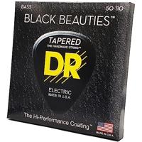 DR Strings BKBT-50 Black Beauties tapered 50-110 set snaren voor elektrische basgitaar - thumbnail