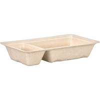 Depa Bak | Bagasse (suikerrietpulp) | A23 | snackbak | 170x95x30mm | naturel | 800 stuks - thumbnail