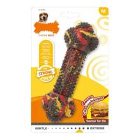 Kauwspeelgoed voor honden Nylabone Strong Chew Bacon Kaas Hamburgers Rubber Maat M - thumbnail