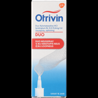 Otrivin Duo Xylometazoline HCl Ipratropium Br, 0,5/0,6 mg/ml Neusspray bij een verstopte neus en loopneus - thumbnail