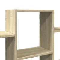 Wandschap 159x18x66 cm bewerkt hout sonoma eikenkleurig - thumbnail