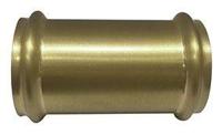 Wiesbaden Koppelstuk 32 mm tbv Vloerbuis Geborsteld Messing Goud - thumbnail