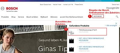 Bosch SMZ5300 Wijnglazenhouder Vaatwasmachine - thumbnail