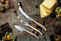 Laguiole Style de Vie Kaasmessenset Luxury Line Eikenhout Stonewash - 3 stuks - thumbnail