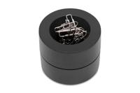 MAUL papercliphouder magnetisch Ø7.3x6cm incl. paperclips zwart - thumbnail