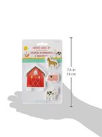 Amscan Kaarsen boerderij barnyard 8 cm set van 4 stuks | 24 stuks - thumbnail