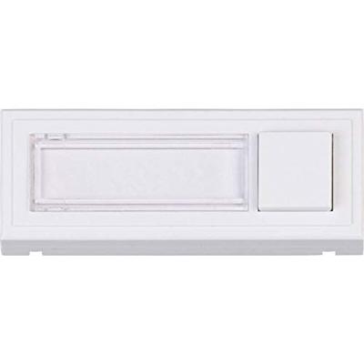 Heidemann 70519 Belplaat Met naambord 1-voudig Zuiver wit 18V/2A