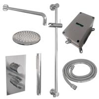 Chrome Carving thermostatische inbouw regendouche 3-weg omstelling SET 39 - thumbnail