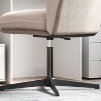 VidaXL Kantoorstoel gascilinder zwart 355-540 mm ijzer - thumbnail