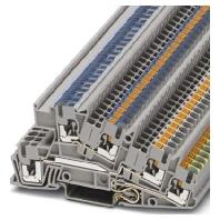 Phoenix Contact 3213943 Installatie-etageklem 5.2 mm Push-Lock-veeraansluiting Grijs 50 stuk(s) - thumbnail