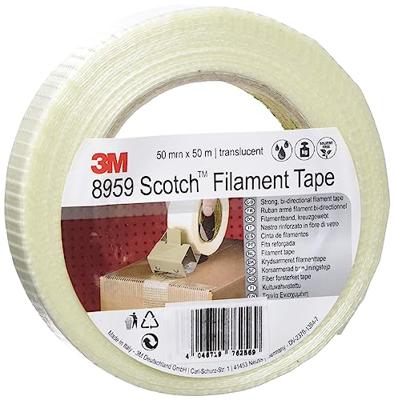 Scotch 8959 587748 Filament-tape Transparant (l x b) 50 m x 19 mm 1 stuk(s) Scotch 8959 587748 Filament-tape Transparant (l x b) 50 m x 19 mm 1 stuk(s)