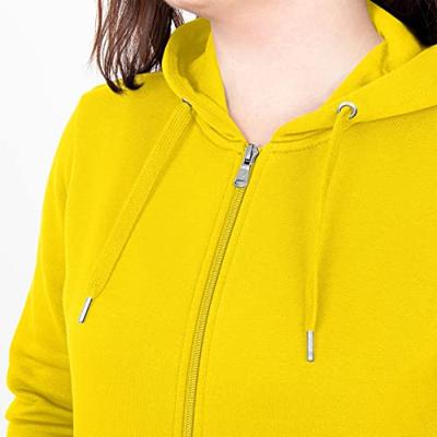 JAKO C6820D Jas Met Kap Organic Dames - Citroen - 42