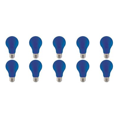 LED Lamp 10 Pack - Specta - Blauw Gekleurd - E27 Fitting - 3W