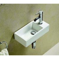 Fonteinset Sanilux Pax 40.5x22x10.5 cm met Afvoer en Kraan Keramiek Wit Sanilux - thumbnail