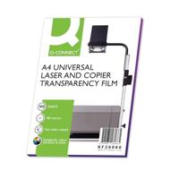 Q-CONNECT overhead transparanten voor laserprinter, ft A4, pak van 100 vel - thumbnail