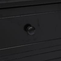 Tv-meubel 108x30x40 cm massief paulowniahout zwart - thumbnail