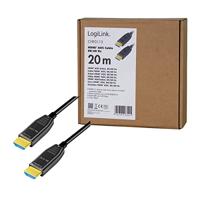 LogiLink HDMI AV Aansluitkabel [1x HDMI-stekker - 1x HDMI-stekker] 20 m Zwart - thumbnail