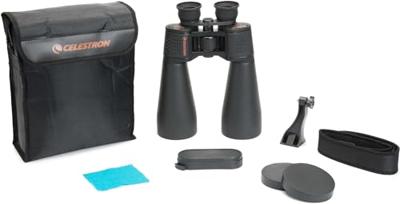 Celestron 71008 SkyMaster 25x70mm Porro Prismaverrekijker met multi gecoate lens, BaK-4 prismaglas en draaghoes, Zwart