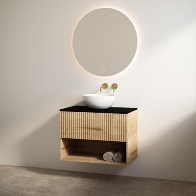 Badmeubelset Best Design Rigatti 78 cm Halifax + Mat Zwart Blad