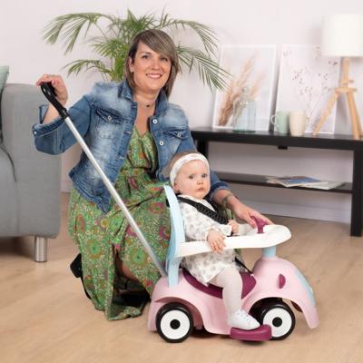 Maestro 3-in-1 duw- en loopauto - roze